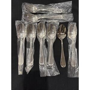 Reed & Barton Domain 18/10 Stainless Steel Oval Soup Spoons – New - Set of 8